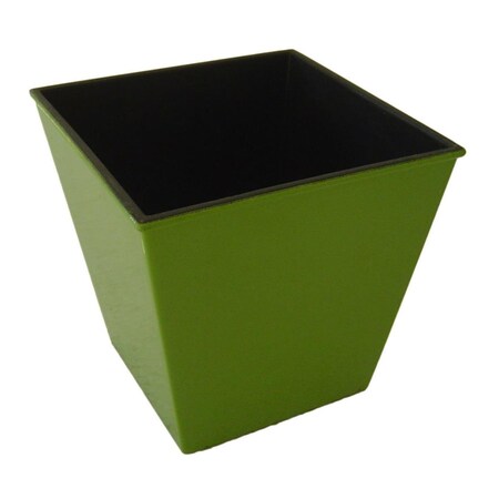 Cheungs 5.25 in. Square Tapered Recycled Plastic Planter, Lime Green PP-108LM